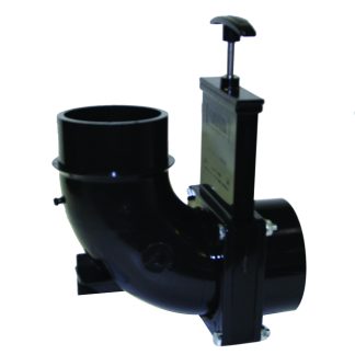 Ell 90° Rotating Valve, 3 Hub X 3 Elbow With Spigot Outlet