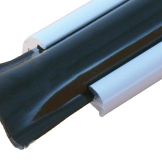 Heavy Duty Vinyl Insert Trim Molding - 1 X 25' - Col White