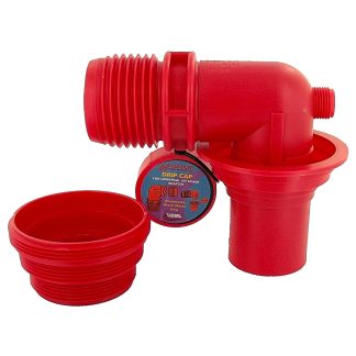 EZ Coupler 90° Sewer Adapter And Thread Attachment, Red, Carded