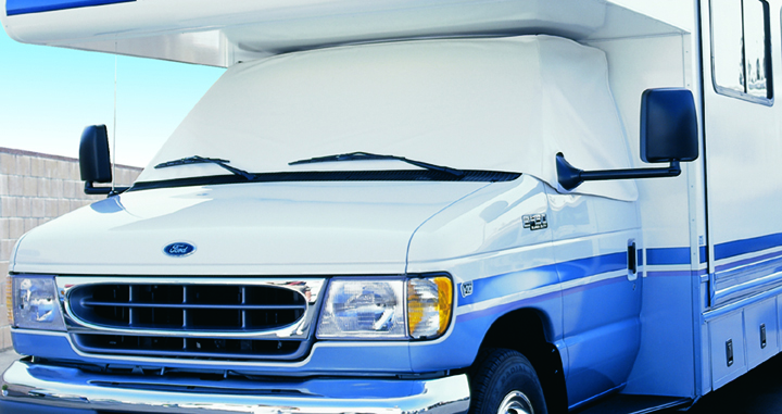 2001-2008 Chevy Class C Windshield Cover W/ Mirror Cut-Out