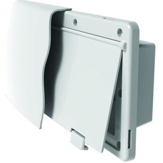 Endura Range Vent, 5/8 Flange, Black, Pkg