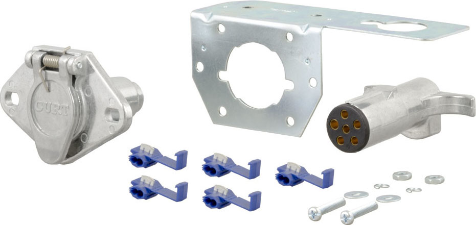 6-Way Round Connector Plug & Socket Kit