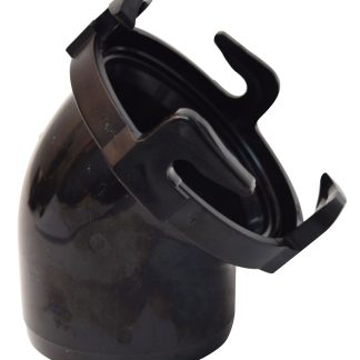 Hose Adapter, 45°, Black, Bulk
