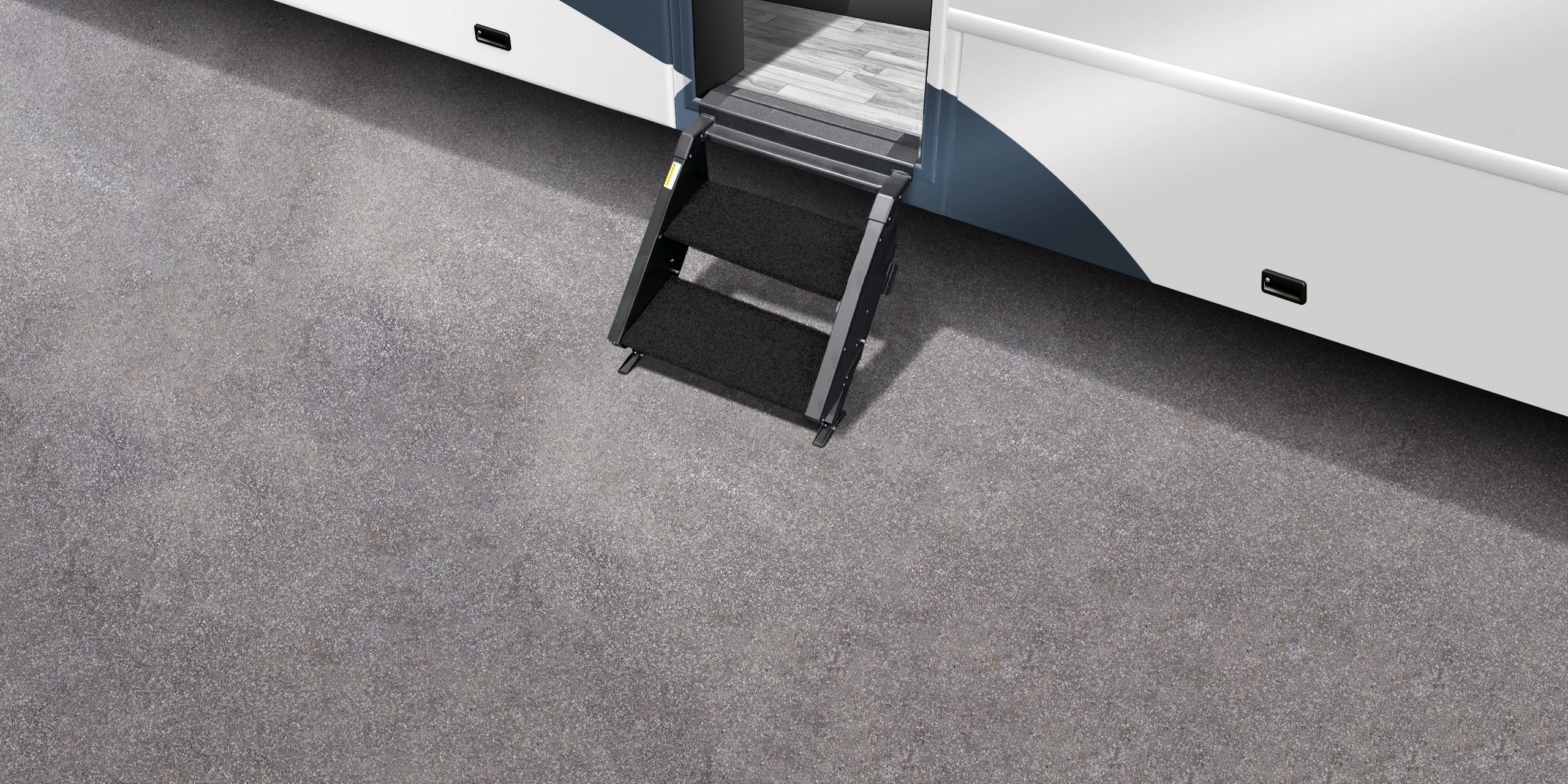 Trailhead Step Rug 19.5 In. W (2 Pc Set) Fits MORryde 2nd Generation StepAbove 2 Step (STP-202) - Obsidian Black