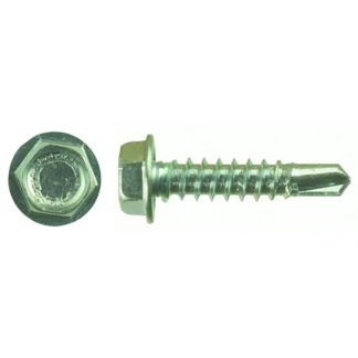 1/4" Hex Washer Head-Self Tapping Zinc Plate 8 X 1/2 (50/ctn)
