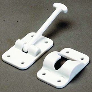 Plastic Door Holdback 6" Col. White (1/ctn)