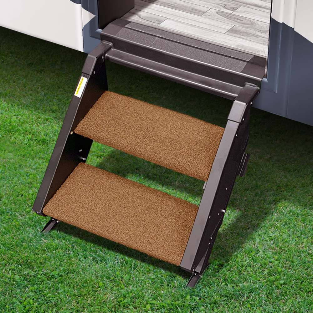 Trailhead Step Rug 19.5 In. W (2 Pc Set) Fits MORryde StepAbove 2 Step (STP-2-27-01H) - Buckskin Brown