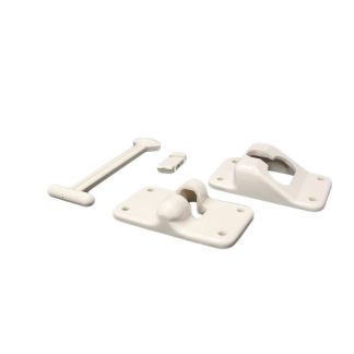 4 Polar White Composite t-Style Door Holder