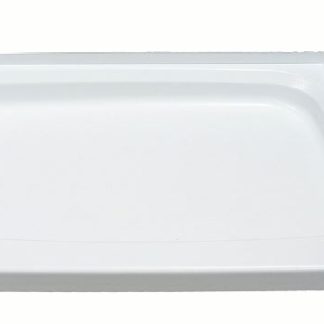 24 X 40 Shower Pan; Right Drain - White