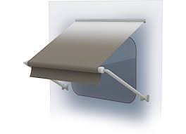66 Standard Window Awning Roller, White Fade, White Wg