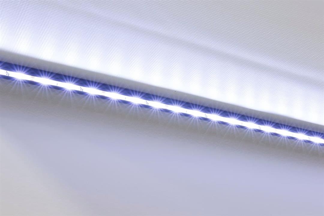 15' LED Fab Light Kit Bk With Switch/plate