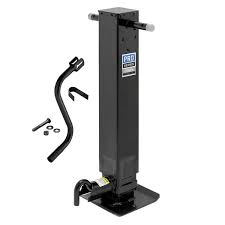 Pro Series™ Weld-On Jack Square Tube, 12,000 Lbs., Sidewind, 12-1/2 Travel, Adjustable Dropleg W/additional Travel Of 13-1/2