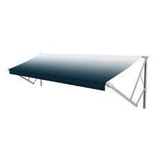 144 Xl Window Awning Roller, Blue Fade, White Wg