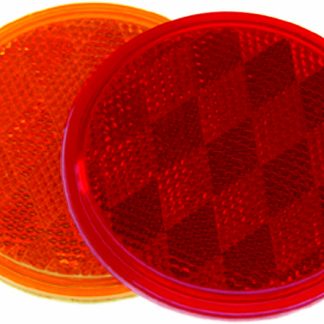Reflector 3-3/16 Round Center Mount Amber